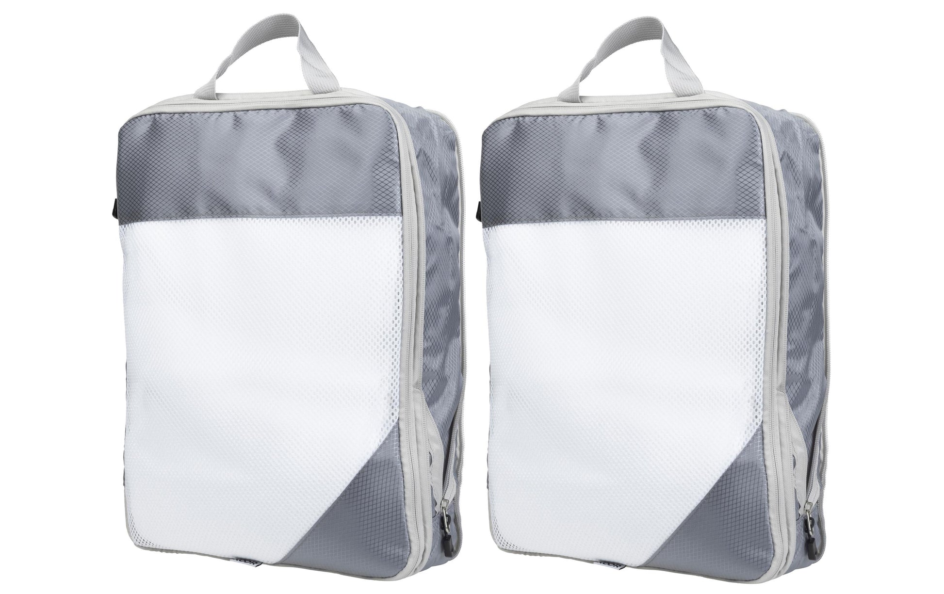 KOOR Packhilfen-Set Traamp Large – mit Reissverschluss, mit Tragegriff – 40 × 9 × 30 cm – grau – 2-teilig