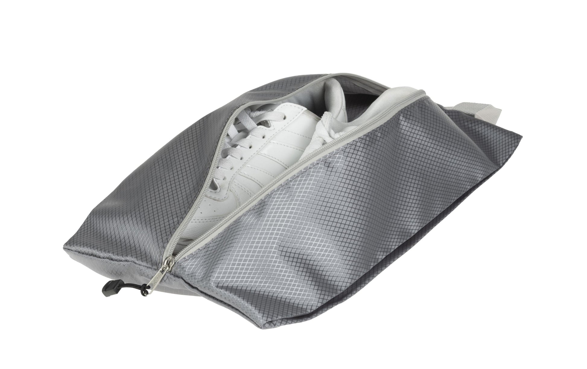 KOOR Schuhbeutel Traamp – mit Reissverschluss, mit Tragegriff – 42 × 2 × 24 cm – silbergrau, Polyester – 2 S