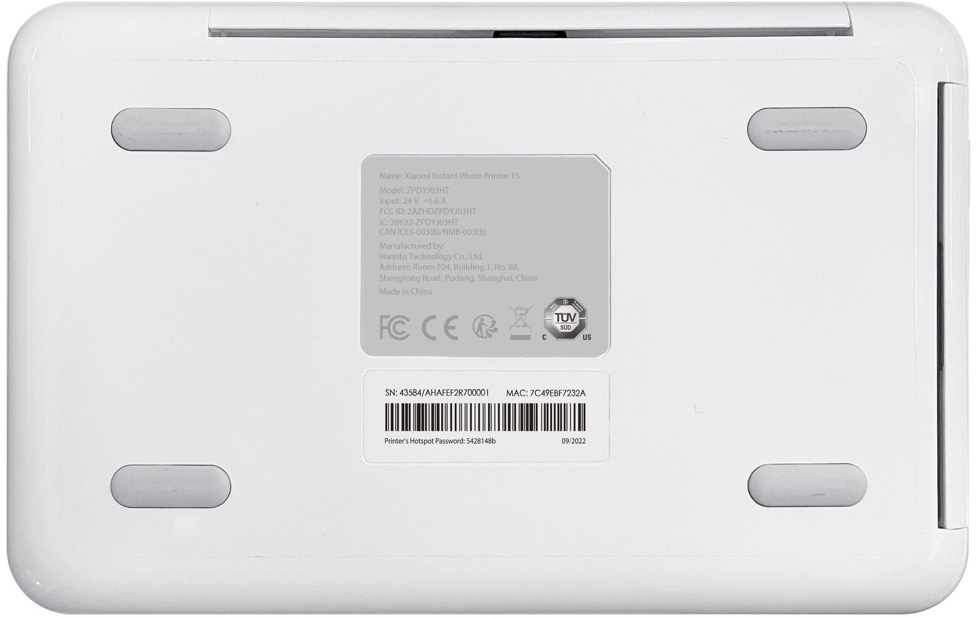 Xiaomi Instand 1S – Fotodrucker, 10×15 cm, Farbe, WLAN, 300 × 300 dpi