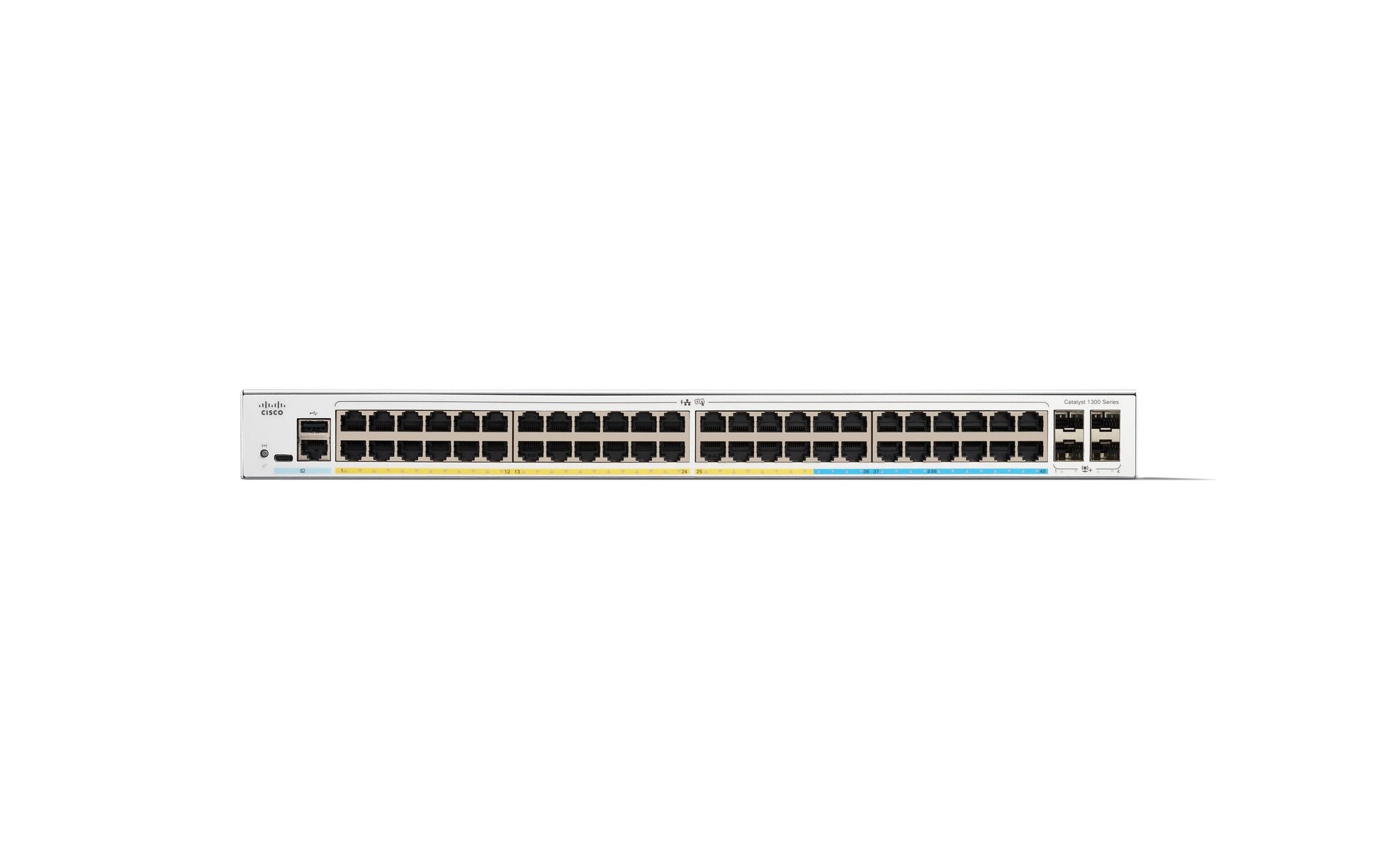 Cisco C1300-48FP-4X – Managed Switch – 48×GbE, 4×10G SFP+, L2/L3, PoE