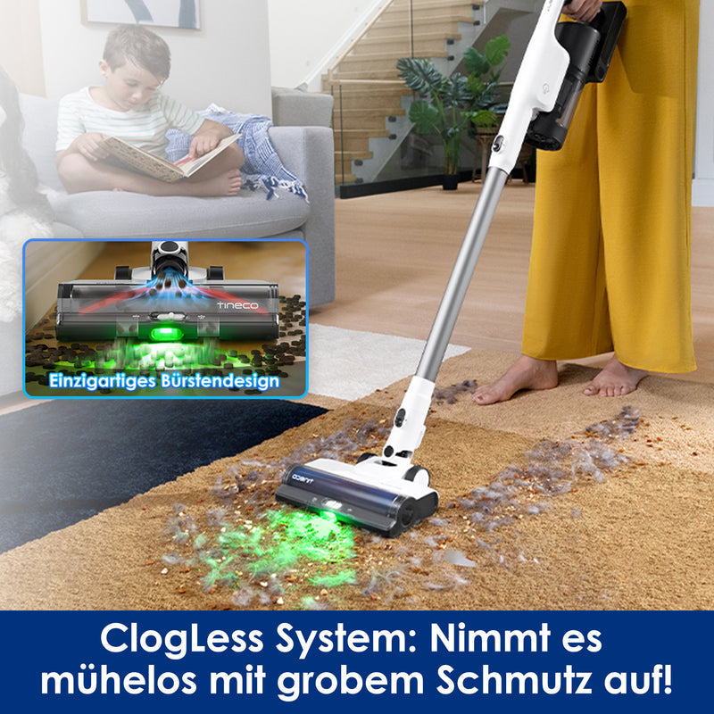 Tineco Akkustaubsauger PURE ONE Station 5, 2-in-1 – 70 min, 500 W, Behälter 0,45 l