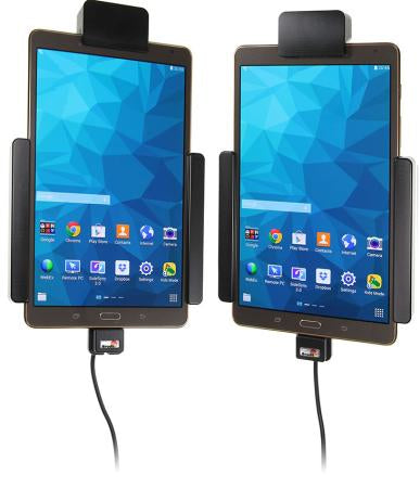 Brodit Fahrzeug-Dock für Samsung Galaxy Tab S 8,4" (SM‑T700/705) – Zigarettenanzünder, USB – Schwarz