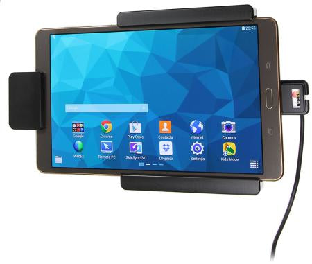 Brodit Fahrzeug-Dock für Samsung Galaxy Tab S 8,4" (SM‑T700/705) – Zigarettenanzünder, USB – Schwarz