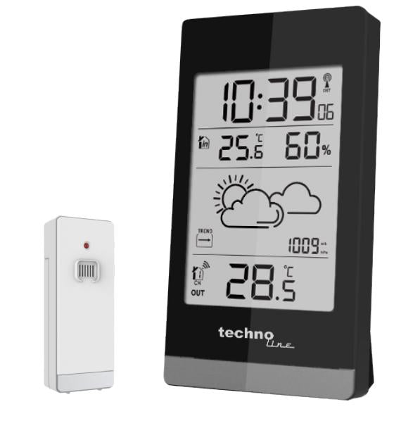 Technoline WS9132 – Wetterstation, innen/aussen, Hygrometer & Thermometer, inkl. Aussensensor