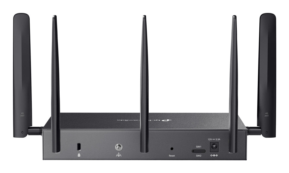 TP-Link Omada DR3650V-4G DSL-Gateway – Wi-Fi 6, Dual-Band (2,4/5 GHz), RJ-11, 4× LAN, 2× USB-A