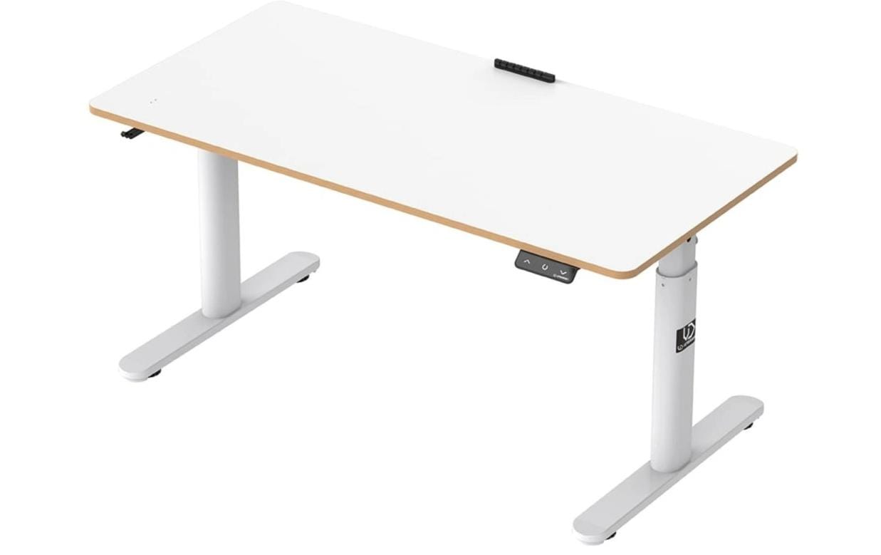 Ultradesk Pulsar Gaming-Tisch – 120 × 60 cm, höhenverstellbar, weiss, Stahl