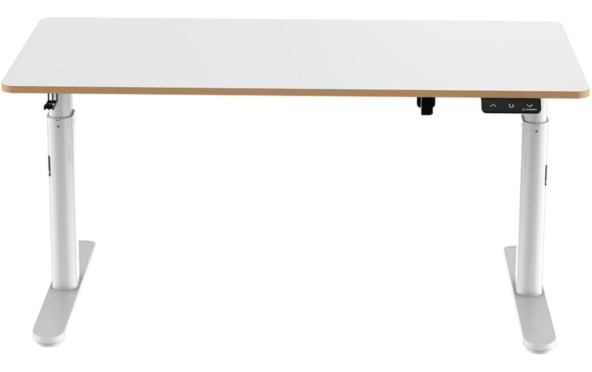 Ultradesk Pulsar Gaming-Tisch – 120 × 60 cm, höhenverstellbar, weiss, Stahl