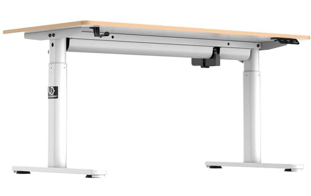 Ultradesk Pulsar Gaming-Tisch – 120 × 60 cm, höhenverstellbar, weiss, Stahl