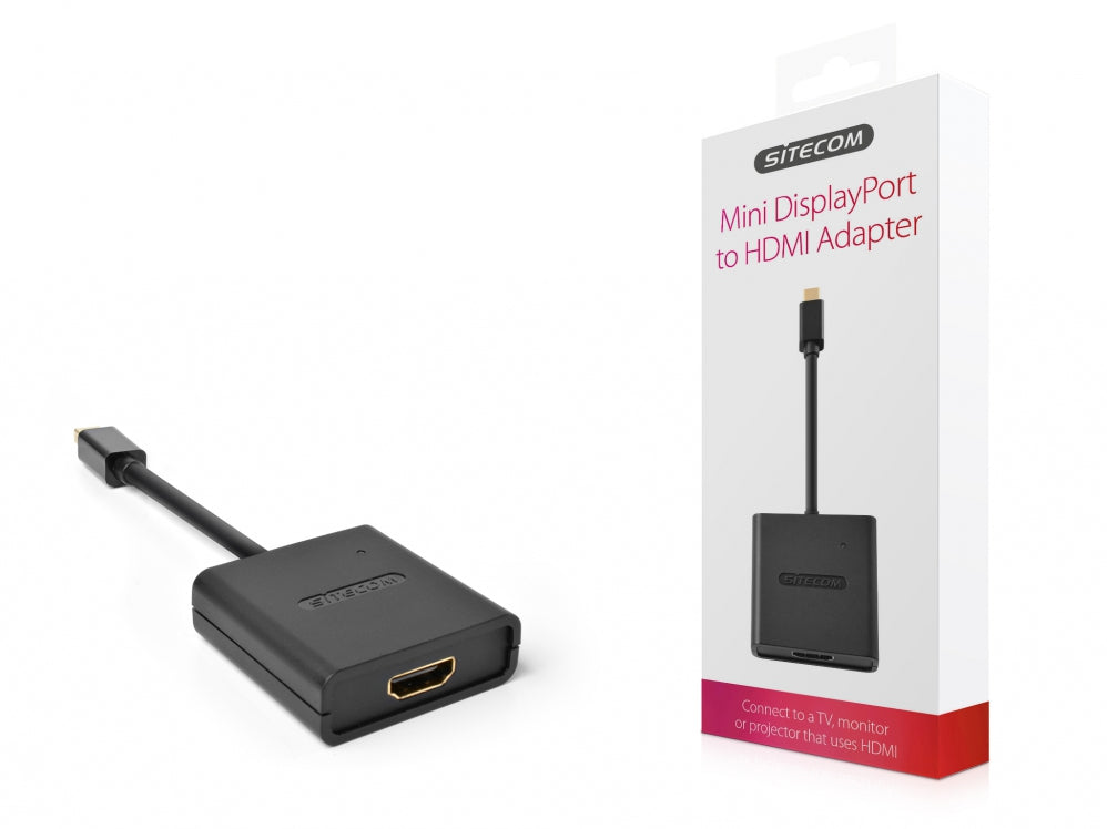 Sitecom CN-346 Mini DisplayPort-zu-HDMI-Adapter – 1920 × 1200, DisplayPort 1.2, für MacBook & andere Notebooks