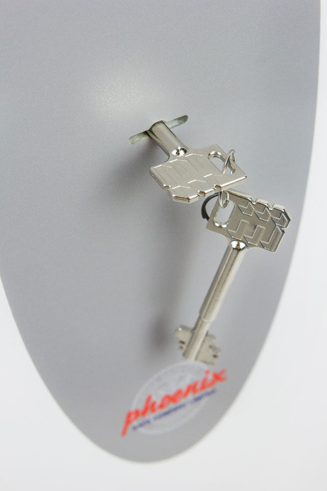 Phoenix Safe Co. Phoenix Tresor FORTRESS II SS1182K – Schlüsselschloss – 25 l – Einbruchschutzklasse S2 – Bodenmontage – Weiss
