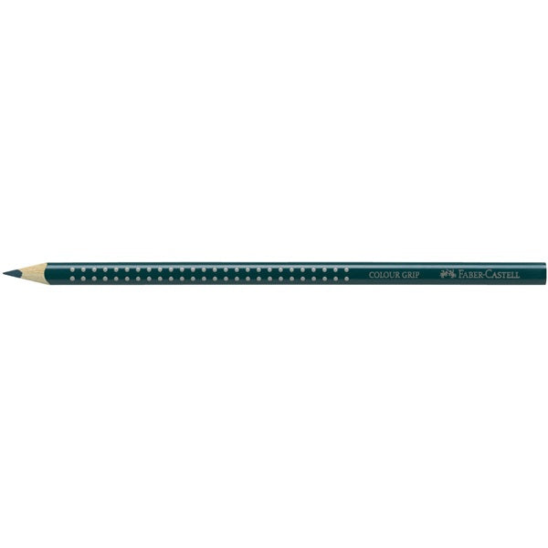 Faber-Castell Aquarellfarbstift Colour Grip 2001 – tiefes Kobaltblaugrün, Ø 3 mm, dreikantig, FSC