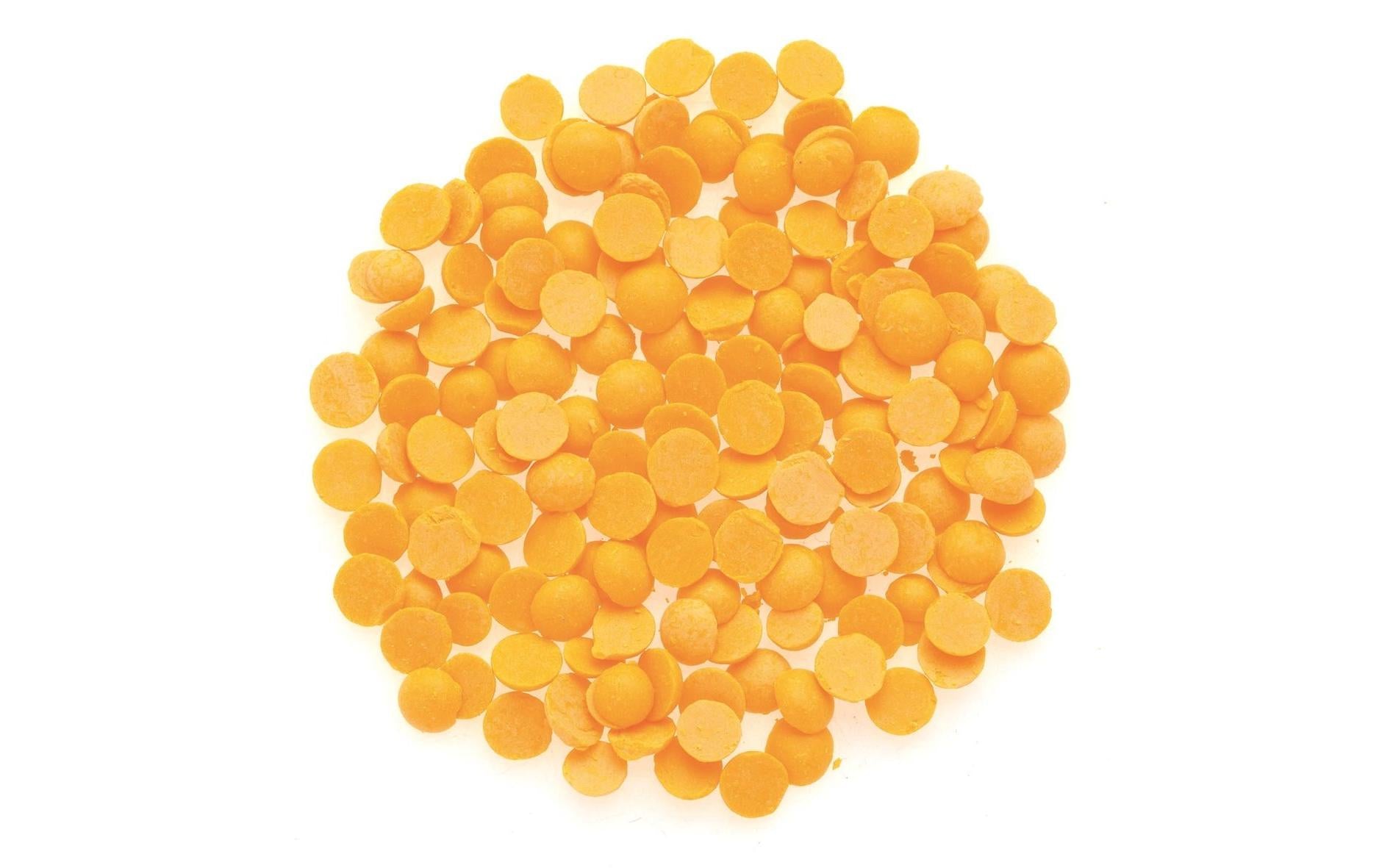 Glorex – Wachsfarbe, Gelb, 5 g, 5,6 mm × 7 mm × 0,3 mm, 1 Stk.