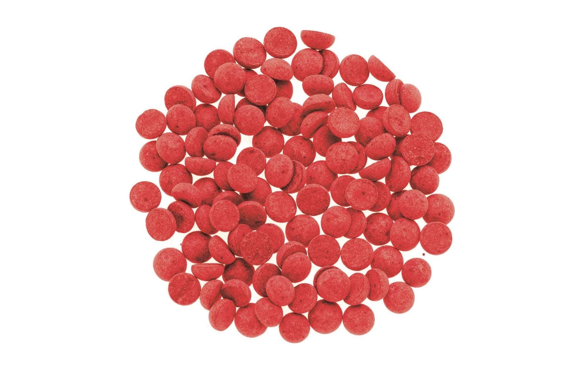 GLOREX Wachsfarbe, Pastille, Rot, 5,6 mm × 7 mm × 0,3 mm, 5 g, 1 Stk.