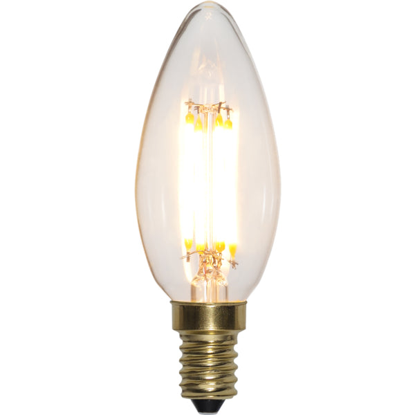 Star Trading Leuchtmittel E14 Kerzenform – Warmweiss 2100 K, 400 lm, 4 W, dimmbar – IP20 – 1 Stk. – Glas