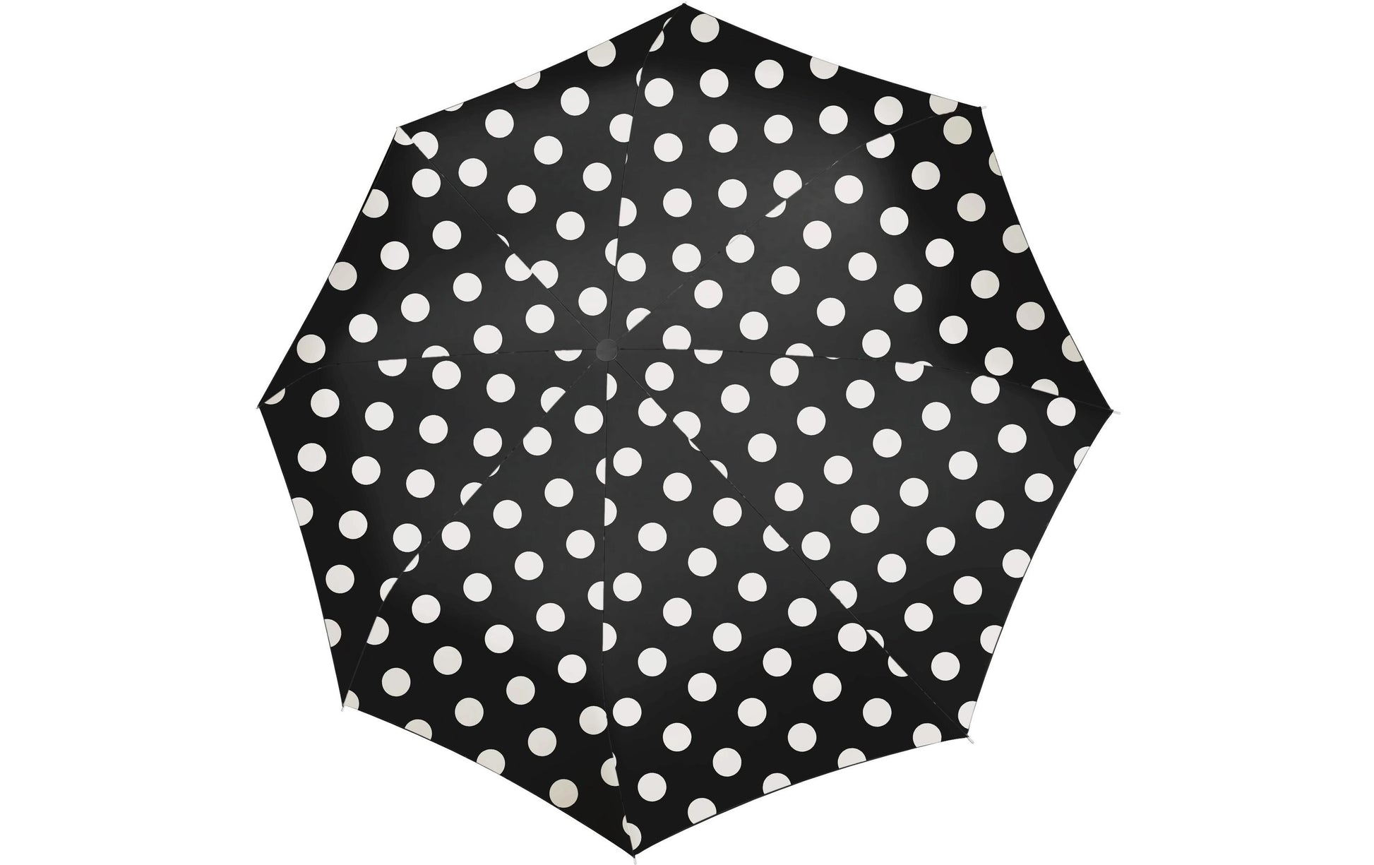 Reisenthel Taschenschirm – Ø 99 cm, L 24 cm – Punkte Weiss – Polyester – Recyceltes Material