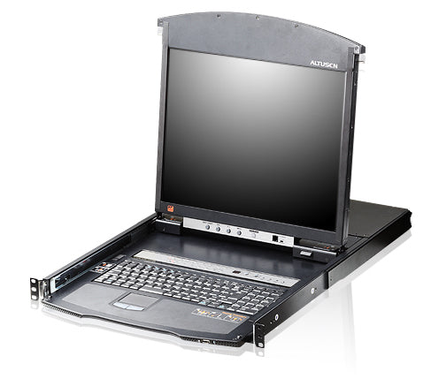 ATEN KL1516AiM – KVM-Switch – 16-Port, 43 cm (17") LCD, 1U, 19" Rack, Schwarz