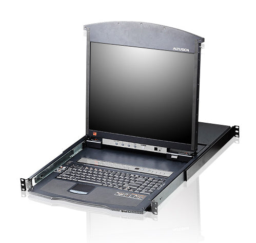 ATEN KL1508A – KVM-Switch – 8-Port, VGA – 1600 × 1200 – 19" LCD-Konsole, Schwarz