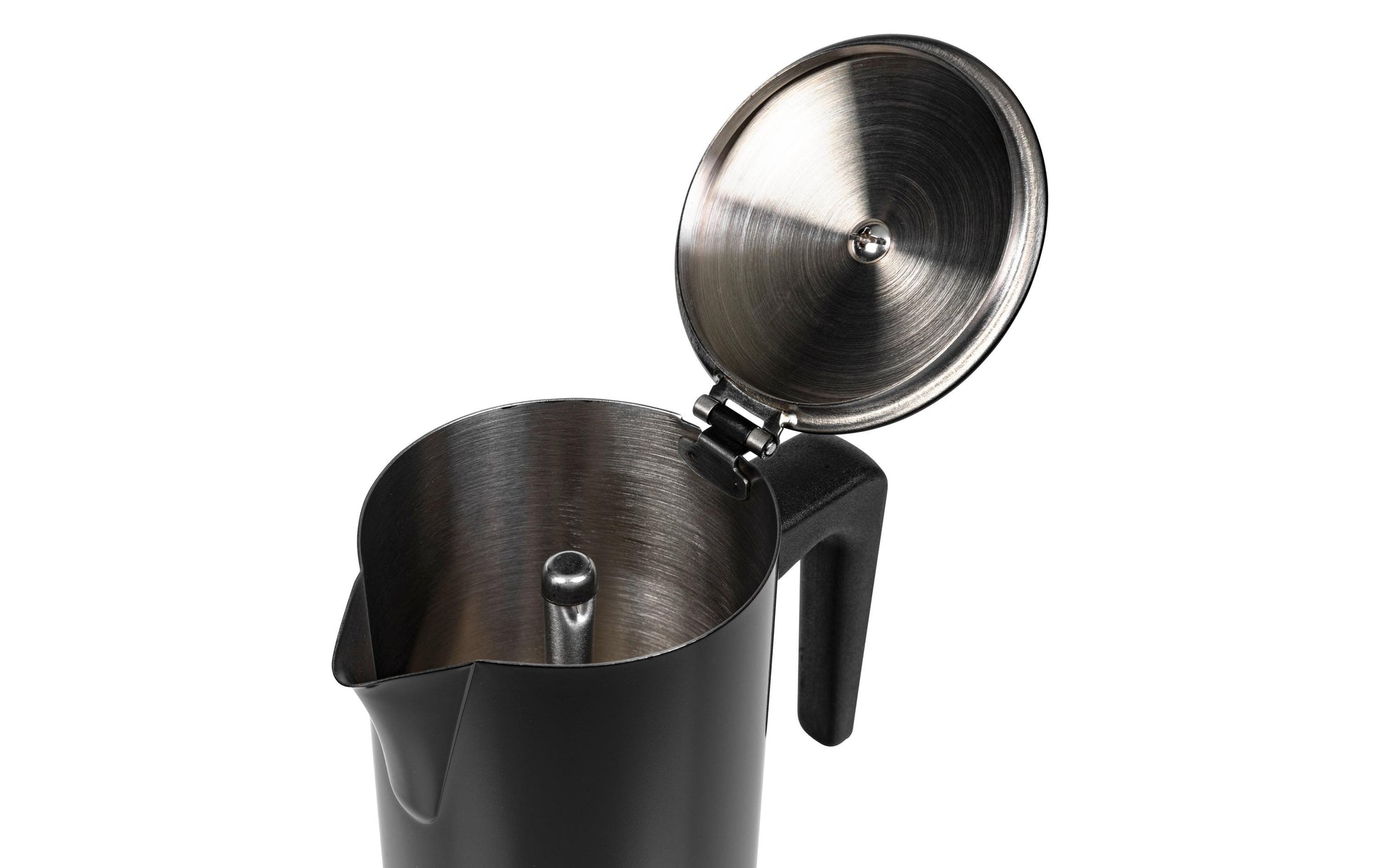 Furber. Furber – Mokka-Kanne 300 ml, Ø 10,5 × 22,5 cm, Edelstahl, Schwarz, für Induktion
