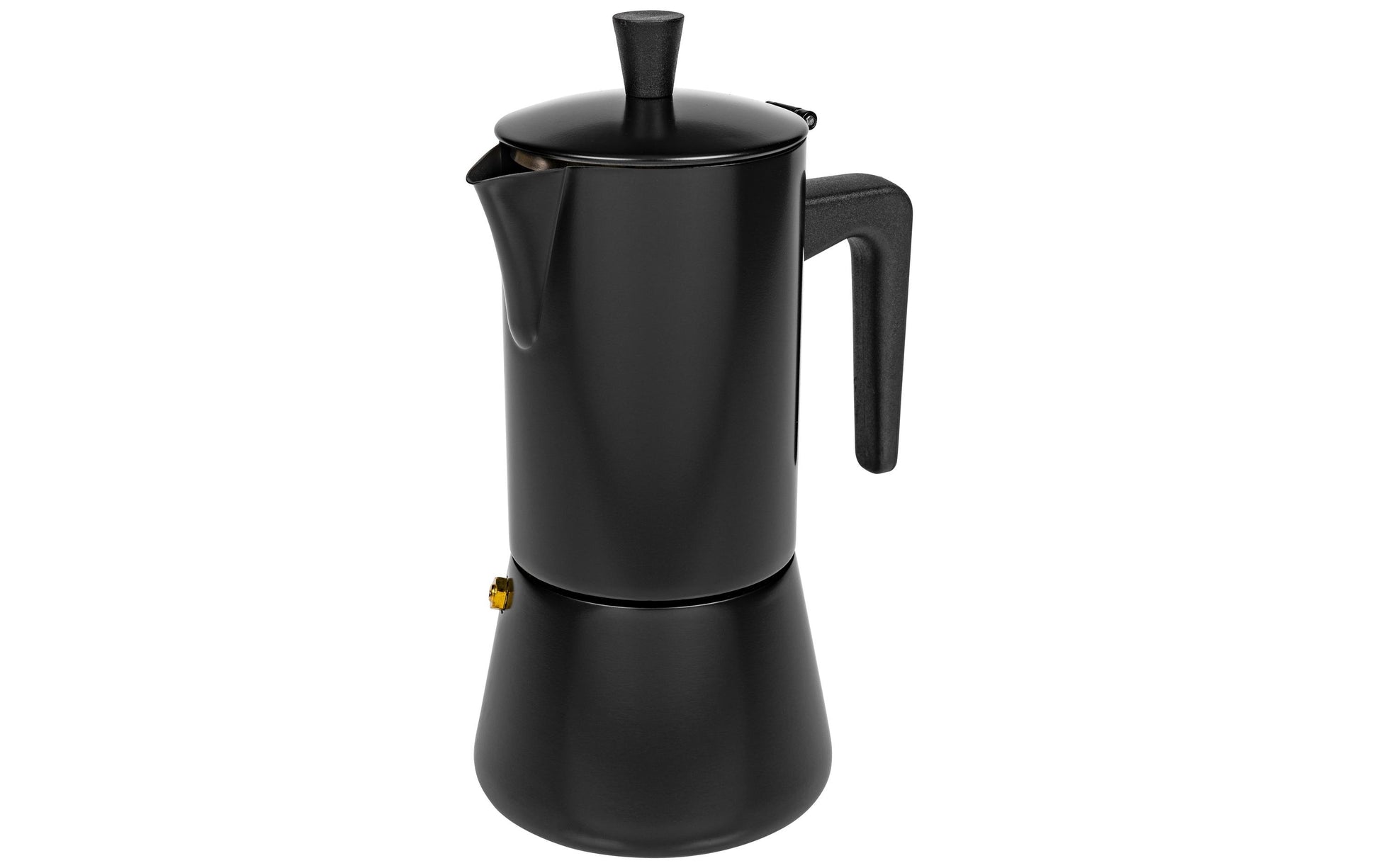 Furber. Furber – Mokka-Kanne 300 ml, Ø 10,5 × 22,5 cm, Edelstahl, Schwarz, für Induktion