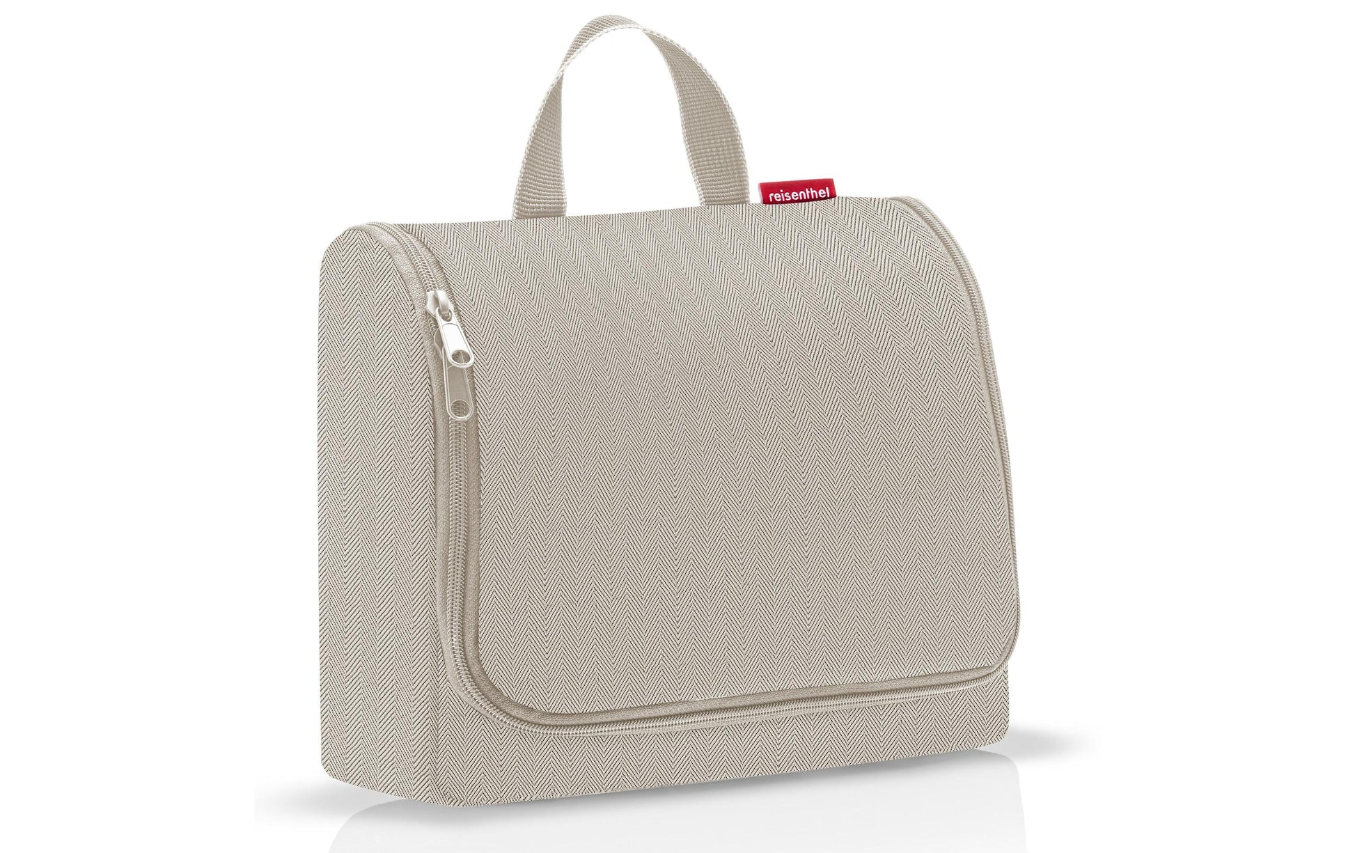 Reisenthel Kosmetiktasche XL – 28×25×10 cm, wasserfest, aufhängbar – Sand – Polyester – 1 Stk.