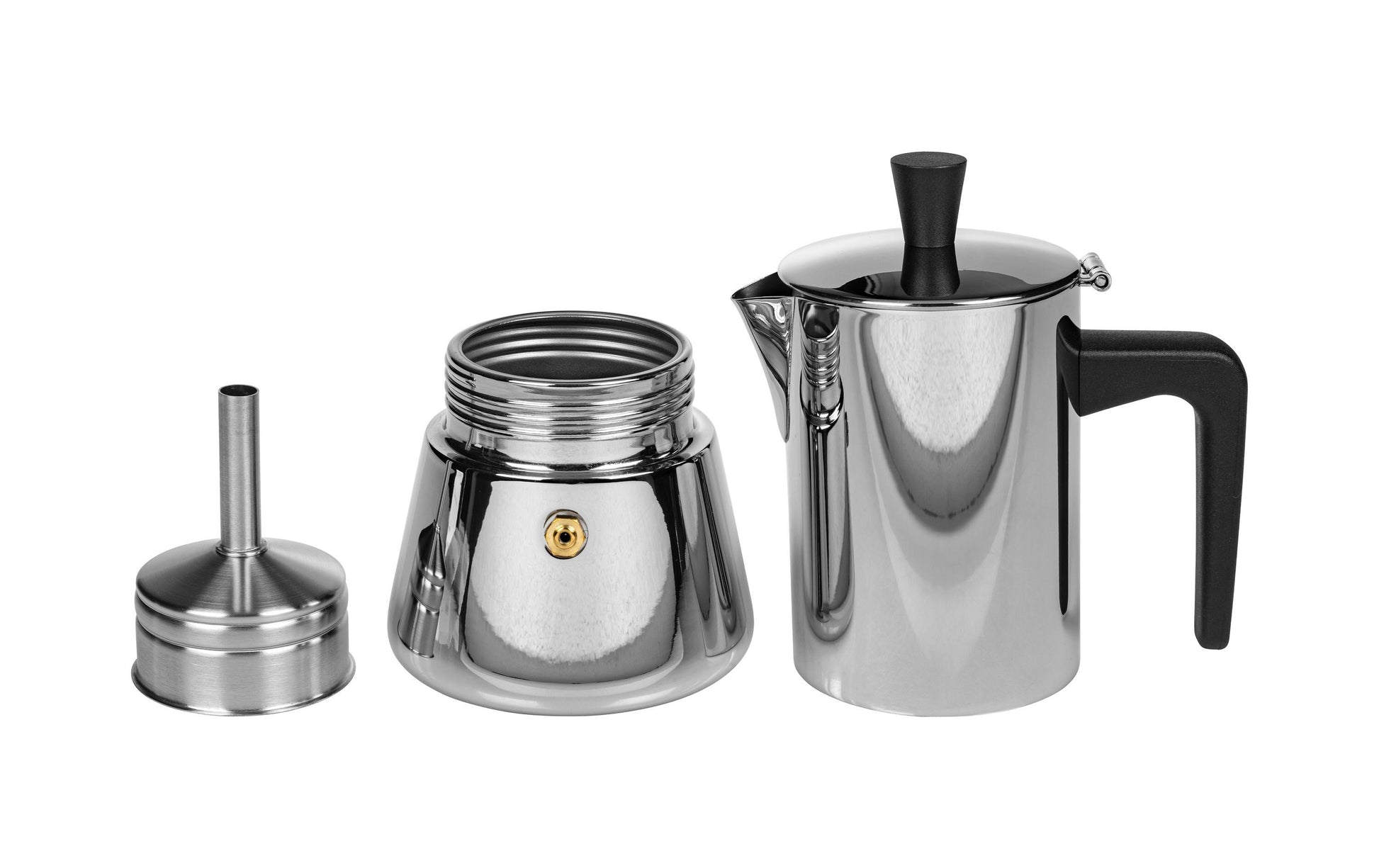 Furber. Furber French Press / Kaffeebereiter – 0,2 l, 4 Tassen, Edelstahl, 9,5 × 20,0 × 13,5 cm
