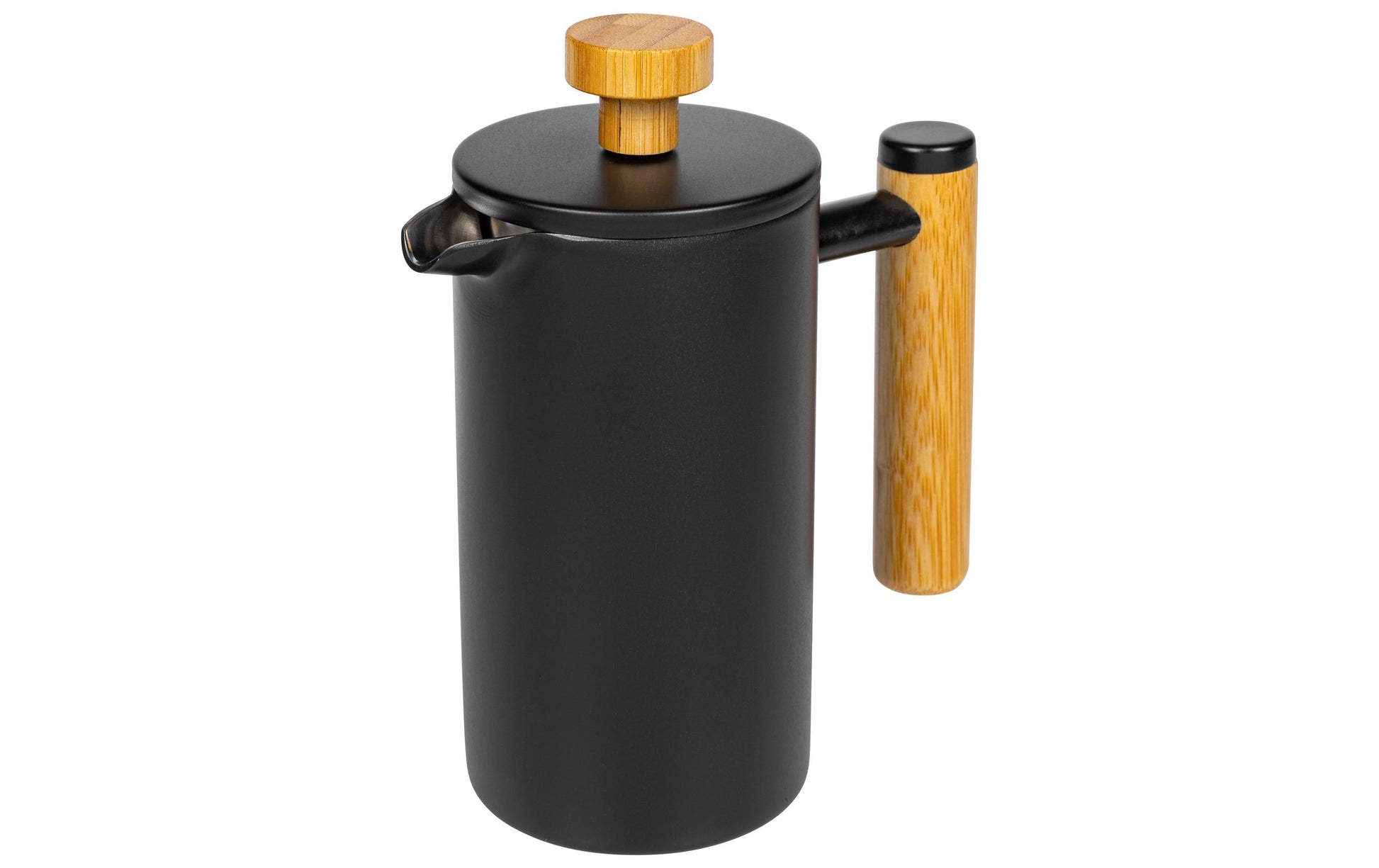 Furber. Furber French Press / Kaffeebereiter – 0,4 l, 3 Tassen, Edelstahl/Bambus
