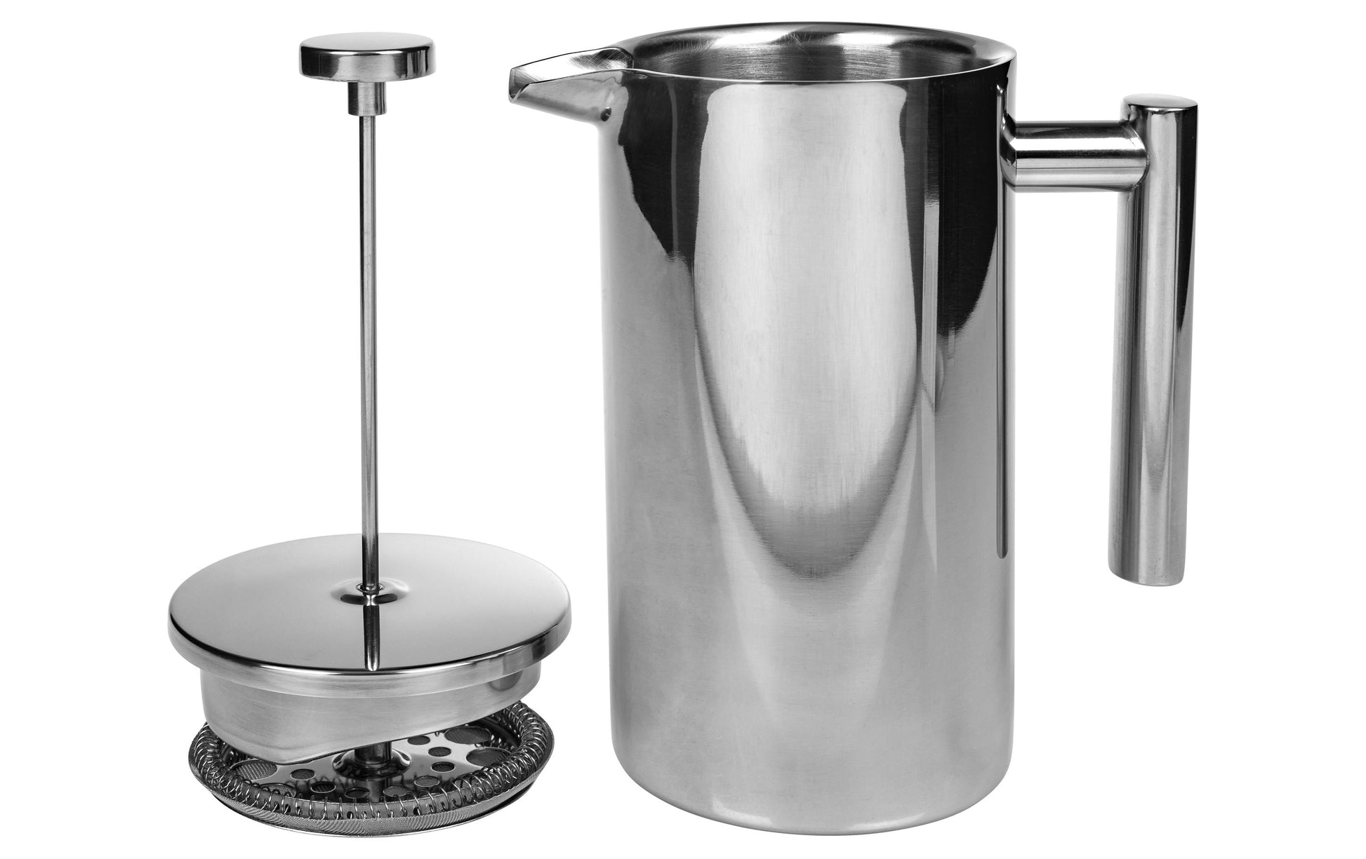 Furber. Furber French Press / Kaffeebereiter – 1 l, 8 Tassen, Edelstahl, 18,5 × 21,5 × 10,5 cm