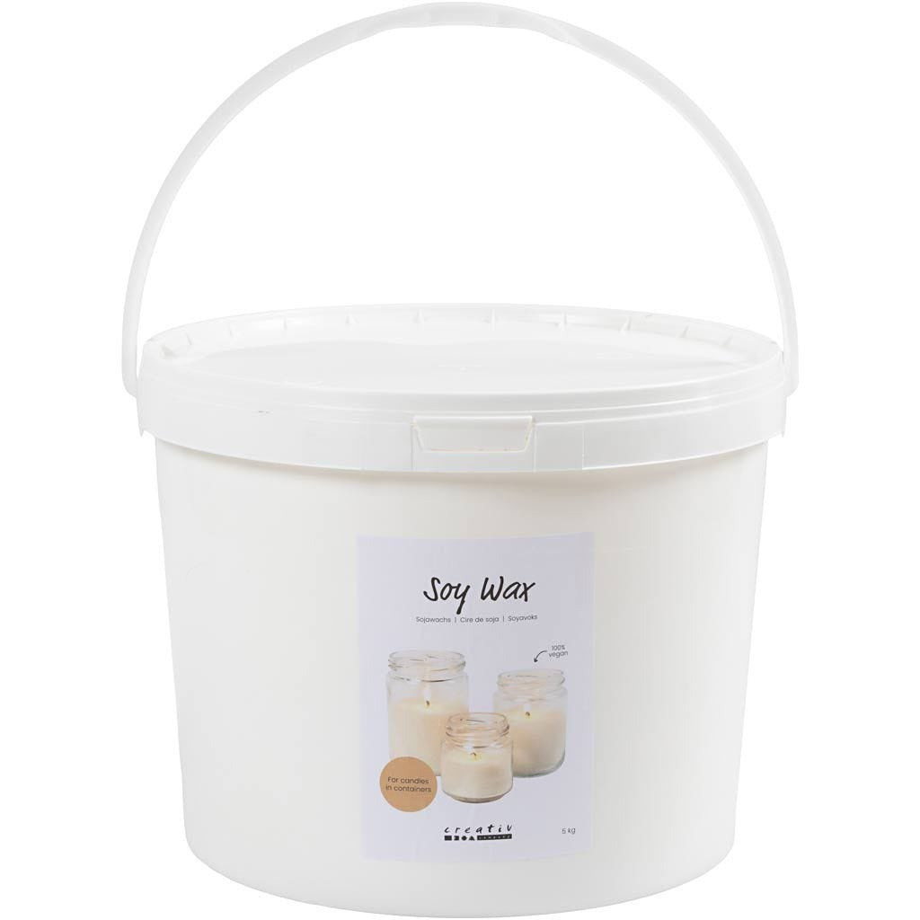 Creativ Company Wachs, Sojawachs, Weiss, 5 kg, 1 Stk.