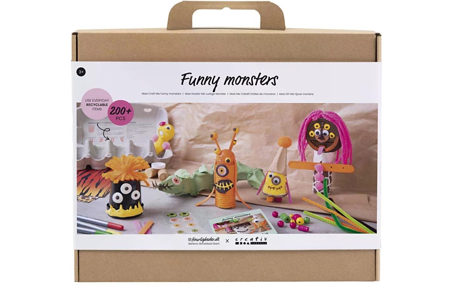 Creativ Company Bastelset – 13-teilig, inkl. Acrylfarbe & Bastelmaterial – Mehrfarbig – ab 3 Jahren