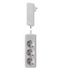 Bachmann Flat Plug – Steckdosenleiste, 3× T13, 1,6 m, Stecker CEE7/7