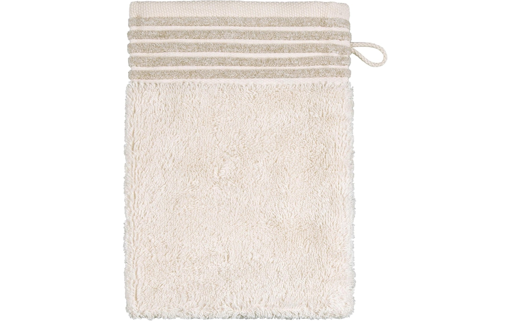 Möve Waschhandschuh Wellness – 15 × 20 cm, Beige, Baumwolle, 510 g/m²