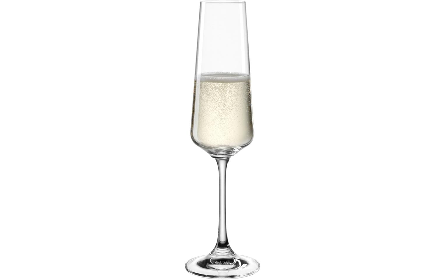 LEONARDO Paladino Sektglas – 0,22 l, Kristallglas, transparent, spülmaschinenfest, bruchfest, 6 Stück