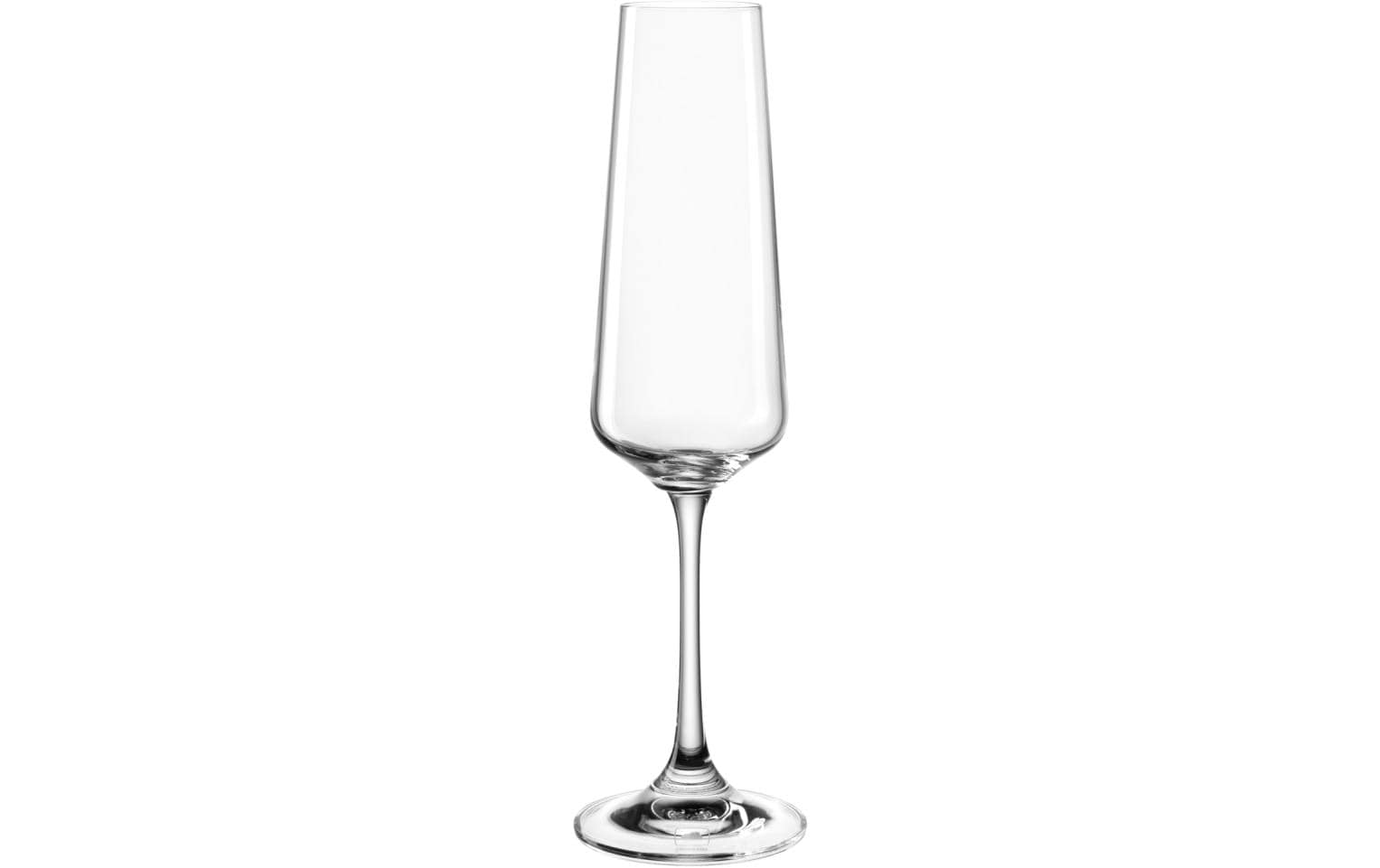 LEONARDO Paladino Sektglas – 0,22 l, Kristallglas, transparent, spülmaschinenfest, bruchfest, 6 Stück