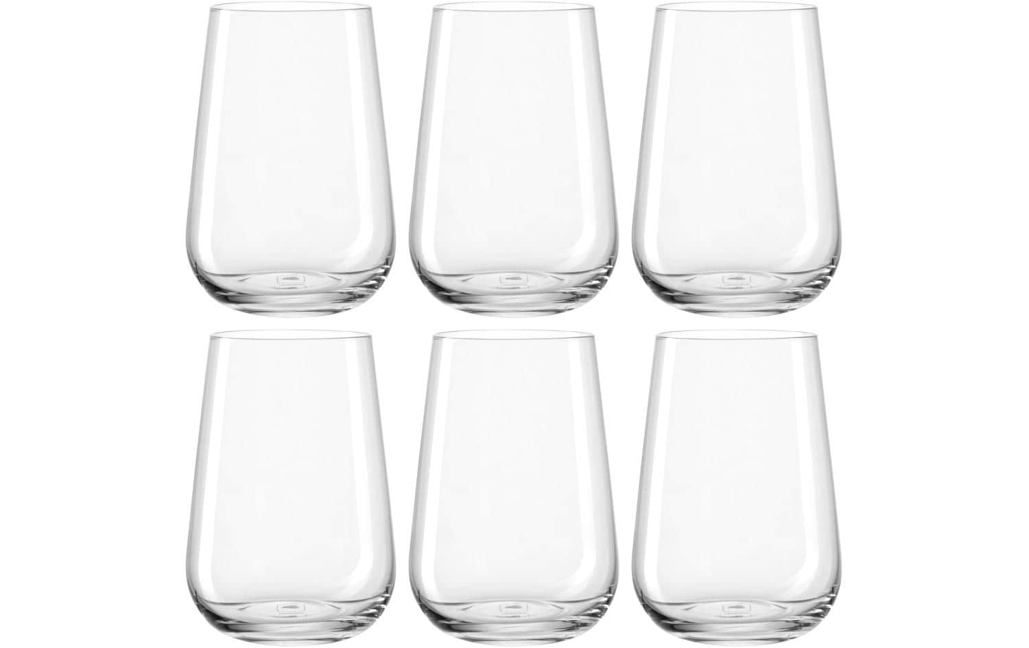 LEONARDO Trinkglas Paladino – 6er Set, 370 ml, Ø 7,8 cm, H 11,5 cm, Kristallglas, spülmaschinenfest