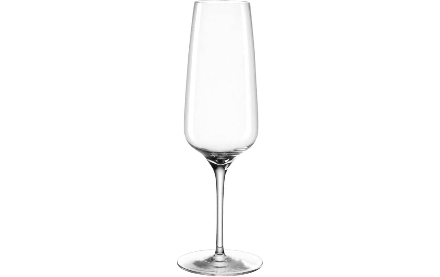 LEONARDO Sektglas – 0,24 l, Kristallglas, Transparent, Spülmaschinenfest, 6 Stück