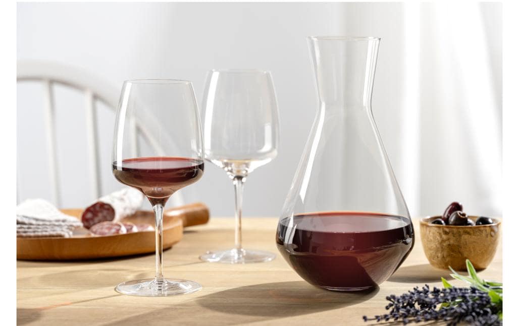 LEONARDO Karaffe Cesti – 3-teiliges Set, 1,2 l, Ø 13,4 cm, Kristallglas, transparent, spülmaschinenfest