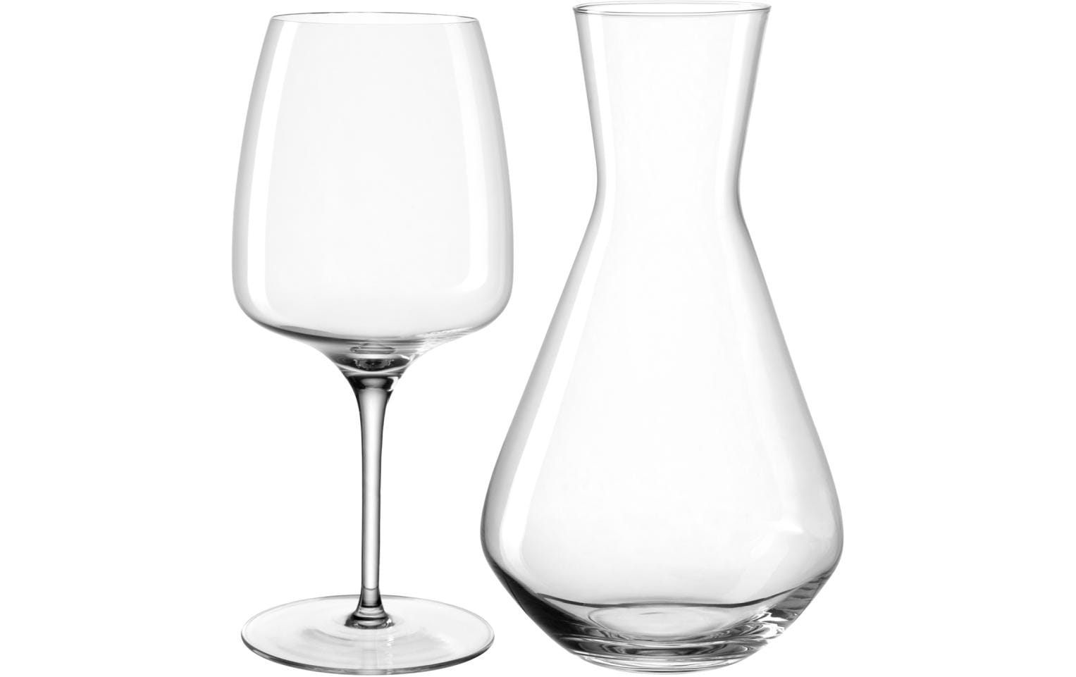 LEONARDO Karaffe Cesti – 3-teiliges Set, 1,2 l, Ø 13,4 cm, Kristallglas, transparent, spülmaschinenfest