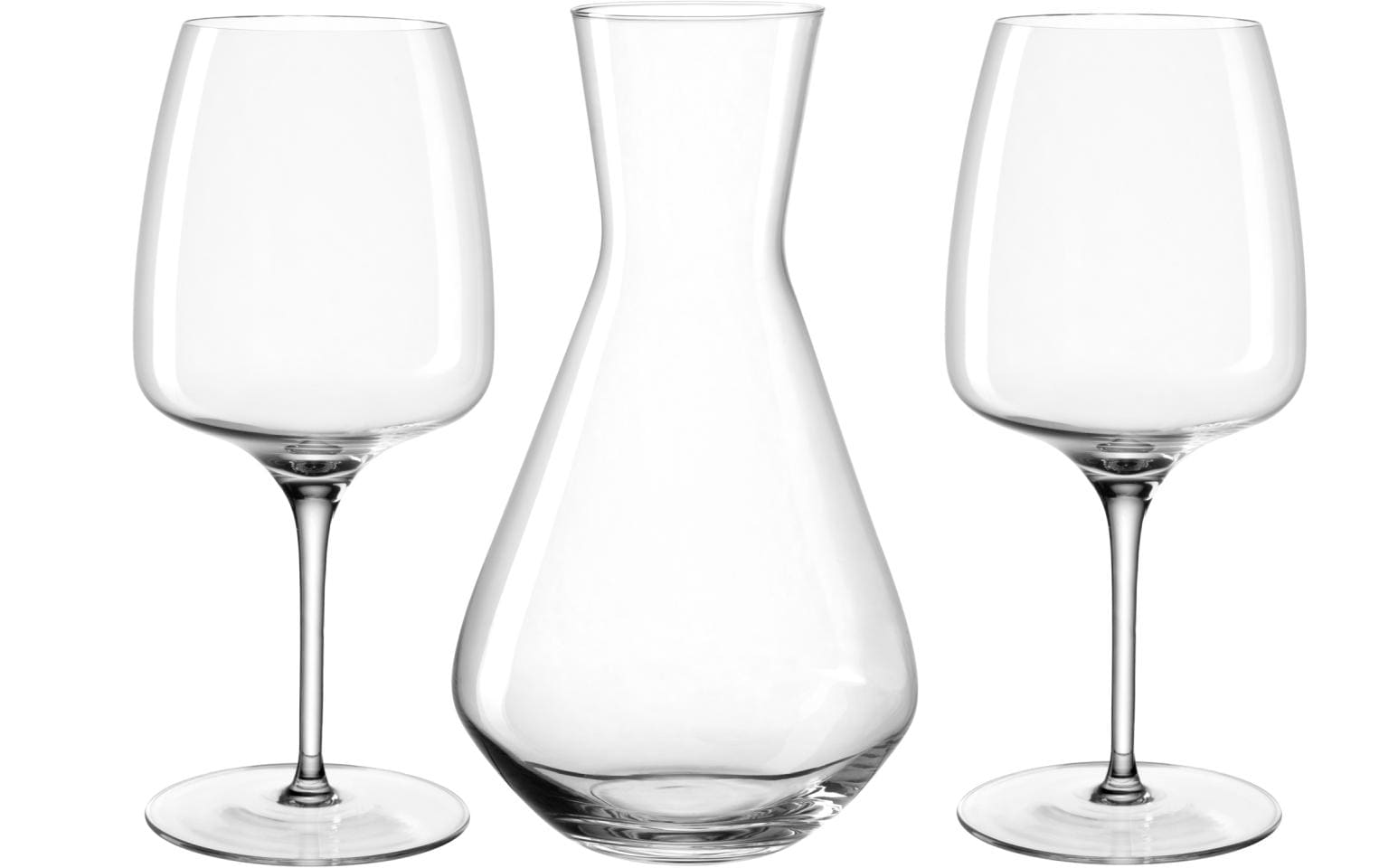 LEONARDO Karaffe Cesti – 3-teiliges Set, 1,2 l, Ø 13,4 cm, Kristallglas, transparent, spülmaschinenfest
