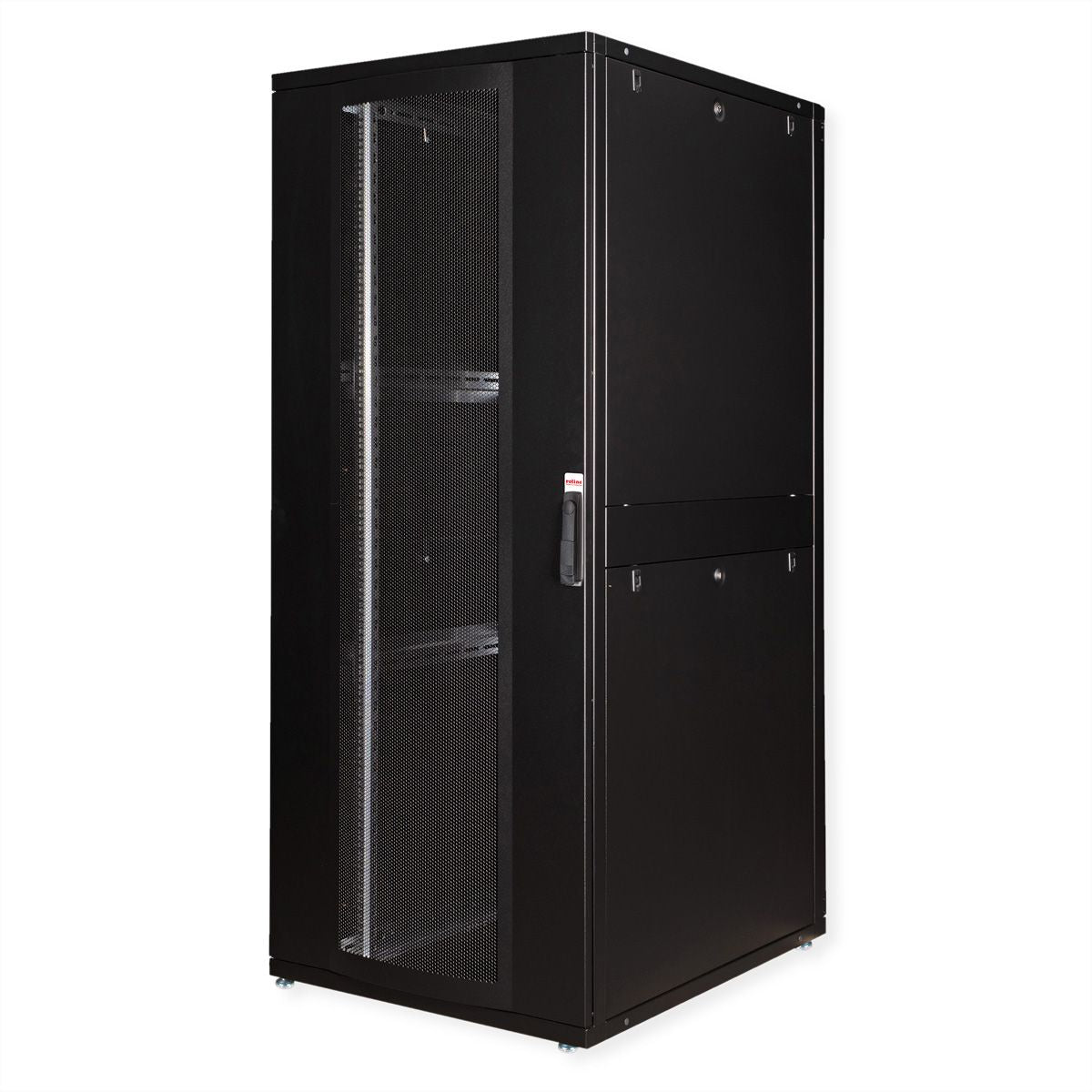 ROLINE Pro – 19" Netzwerkschrank 42U, IP20, abschliessbar, 800 × 1000 × 1970 mm, schwarz, Stahl