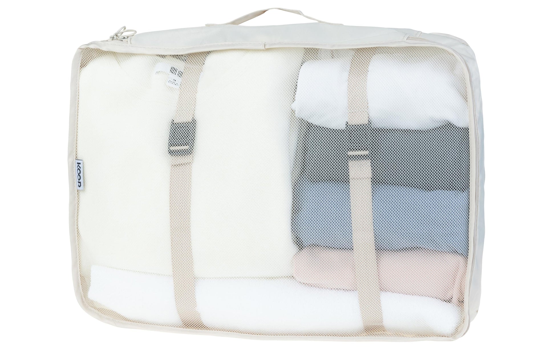 Koor Packhilfen-Set Reesa – 37 l – 40×30×12, 33×28×12, 28×20×12, 42×28×14 cm – beige