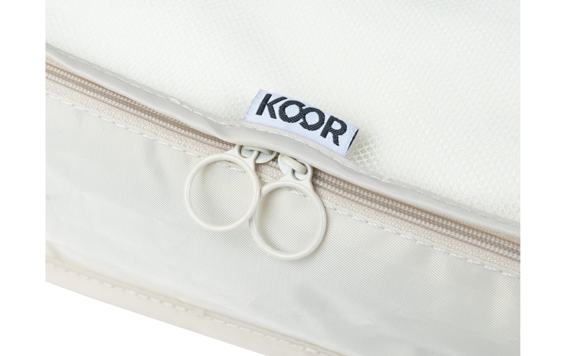KOOR Packhilfen-Set Reesa Large – Reissverschluss – 10 l – Beige, Polyester – 2 Stk.