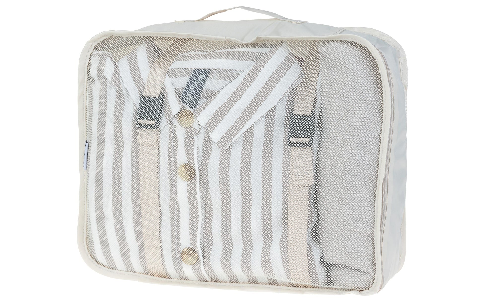 KOOR Packhilfen-Set Reesa Large – Reissverschluss – 10 l – Beige, Polyester – 2 Stk.
