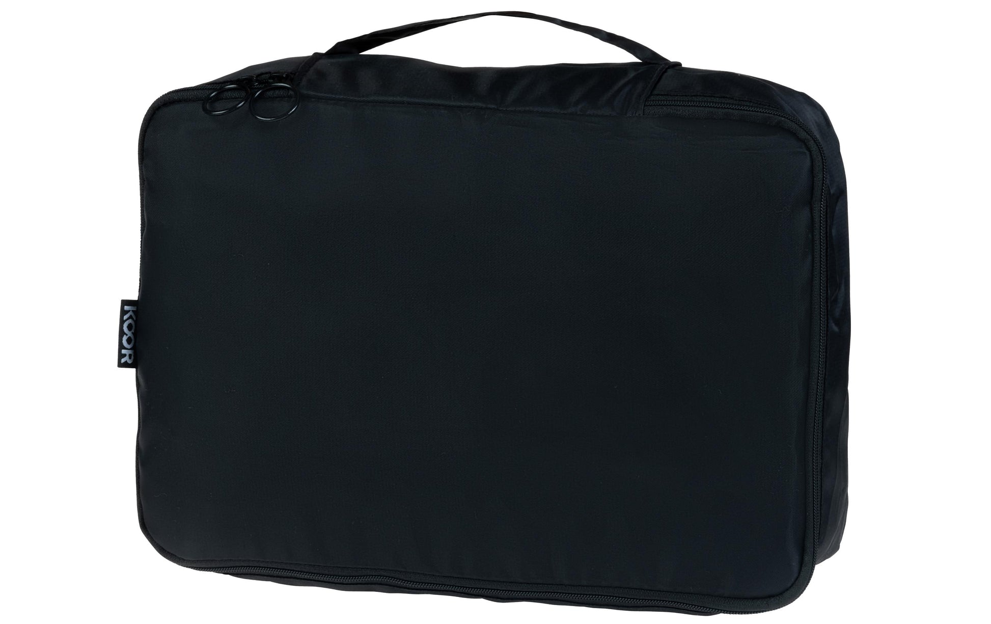 KOOR Packhilfen-Set Reesa Small – Reissverschluss – 28 × 12 × 20 cm – Schwarz, Polyester – 2 Stk.