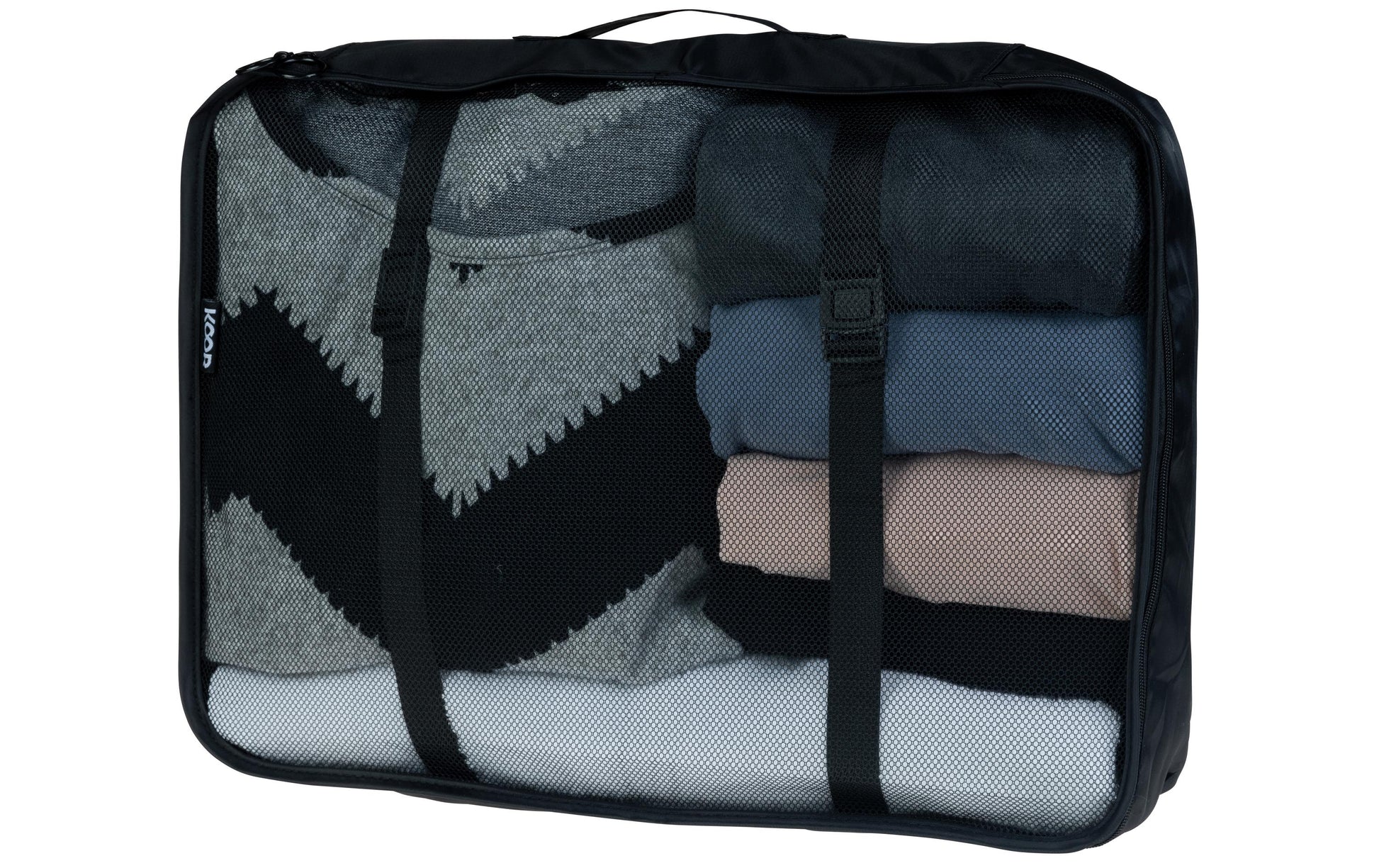 KOOR Organizer-Set Reesa – 37 l – schwarz, Polyester – 4 Stk.