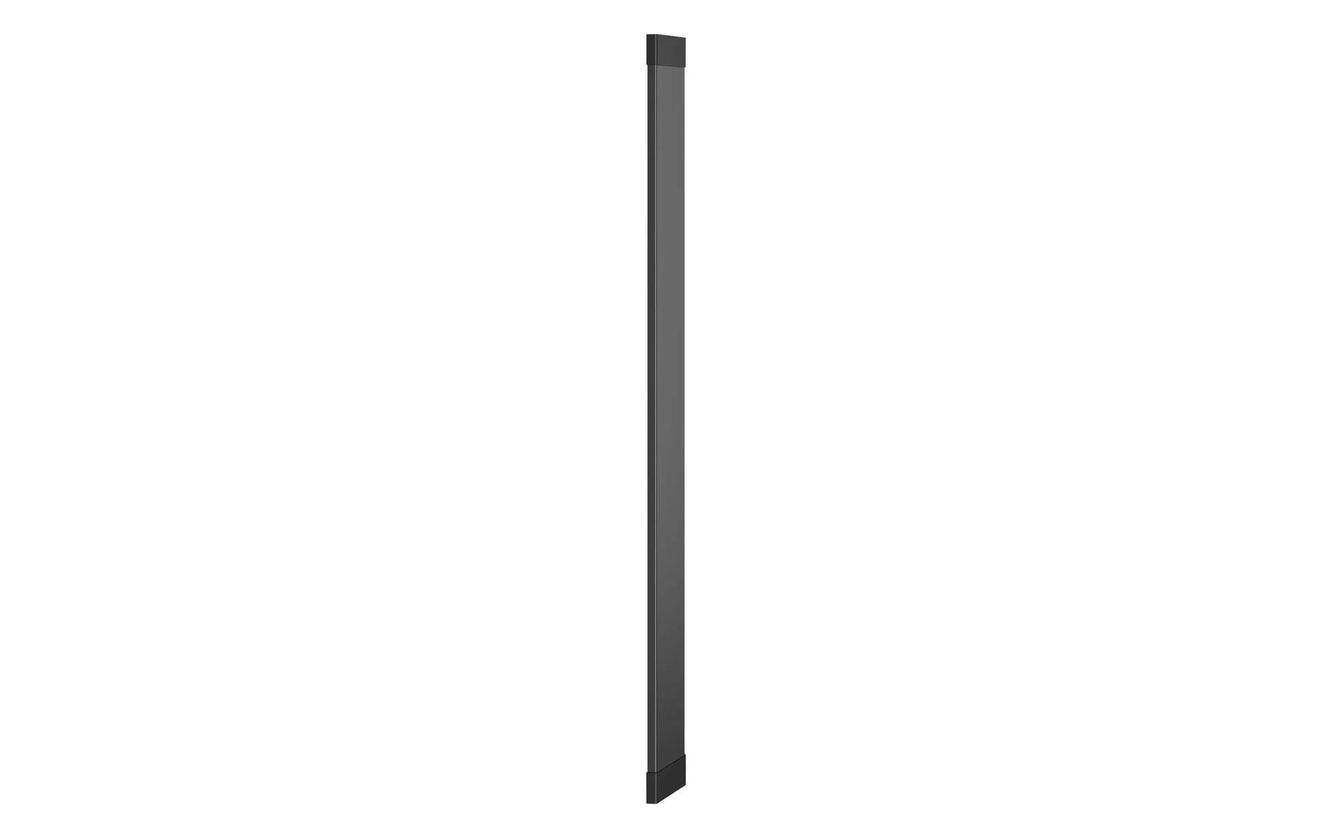 Vogel's TVA7000B Wandkanal – 72 × 14 mm – 1 m – Aluminium – Schwarz, zuschneidbar