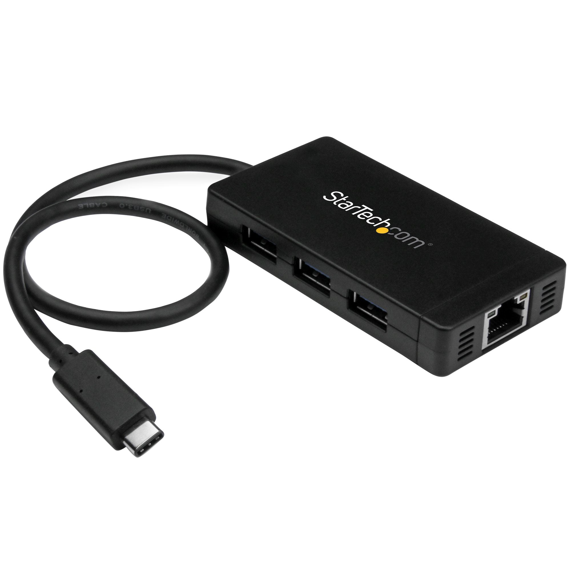 StarTech.com USB-Hub – USB-C, 3× USB-A, GbE, für Windows/Mac/ChromeOS