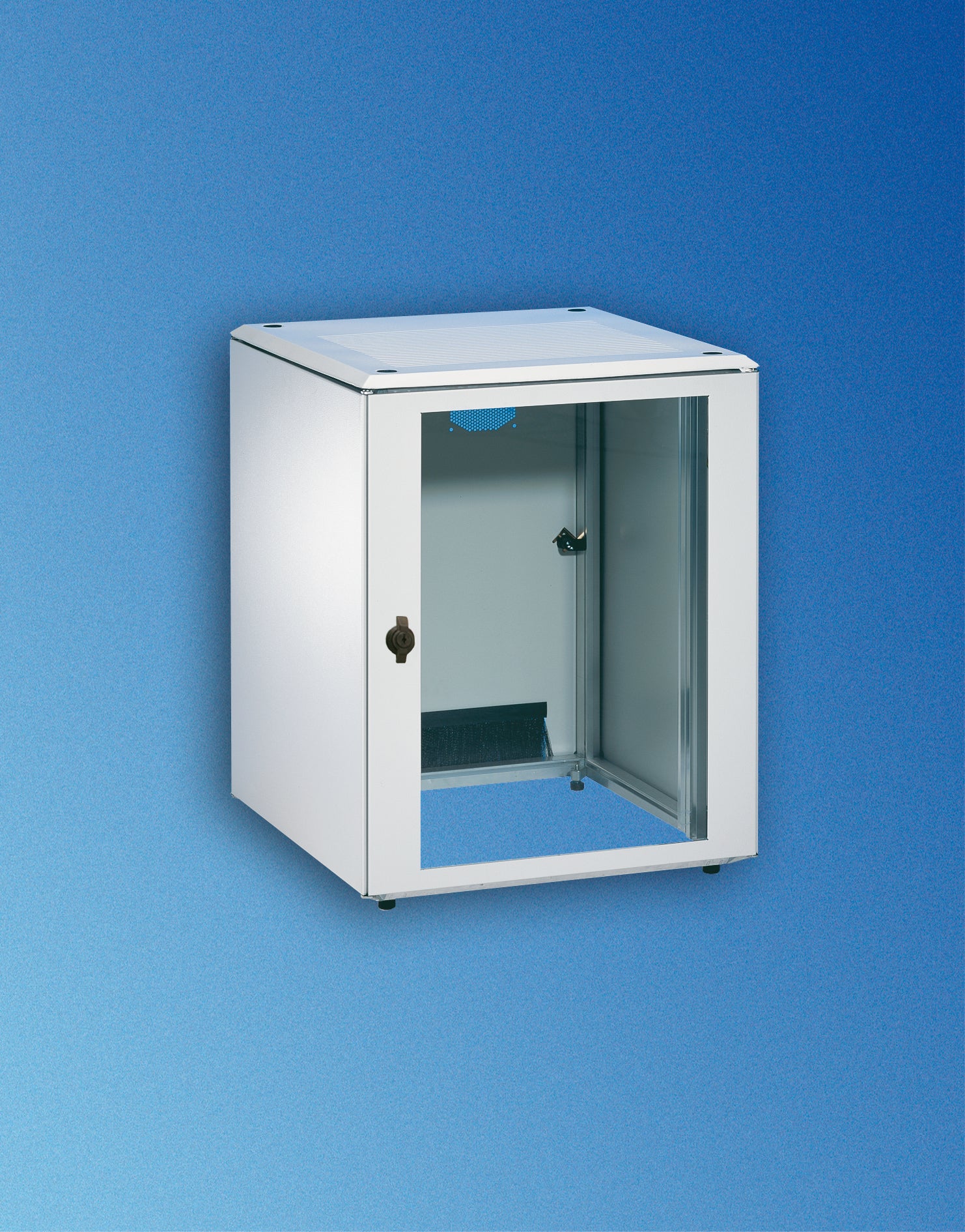 Vertiv Knürr 021100841 – 19" Netzwerkschrank 24U, 600 × 800 × 1'145 mm, Grau, Aluminium, Glas