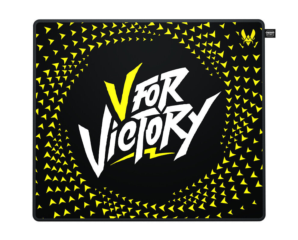 CHERRY XTRFY GP5 Vitality – Gaming-Mauspad – 460 × 400 mm, Polyester (Tuch) & Gummi, Schwarz