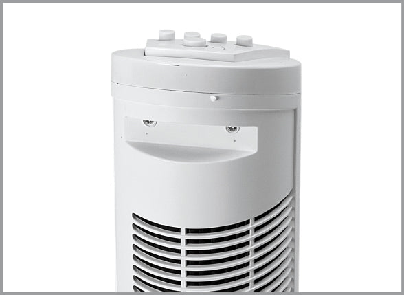 Trisa Turmventilator Fresh Air – 45 W, 3 Stufen, oszillierend, 48 dB(A), Silber
