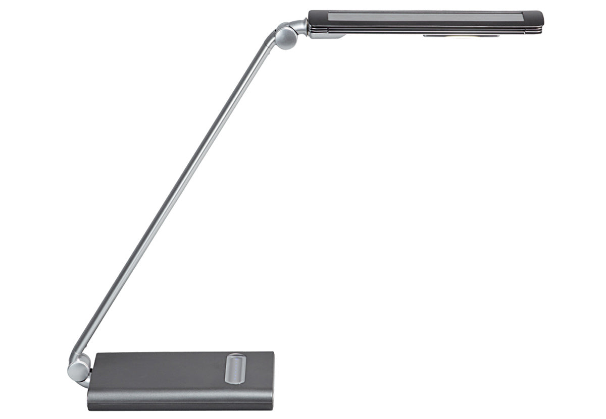 MAUL LED-Tischleuchte – USB, 7-stufig dimmbar – 6500 K – 430 lm 6 W – Silber